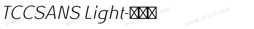 TCCSANS Light字体转换